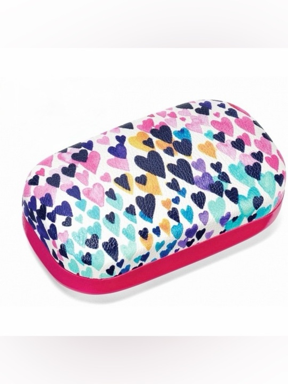 Brighton "The Art of Love" Collection Mini Box & rainbow striped jewelry pouch